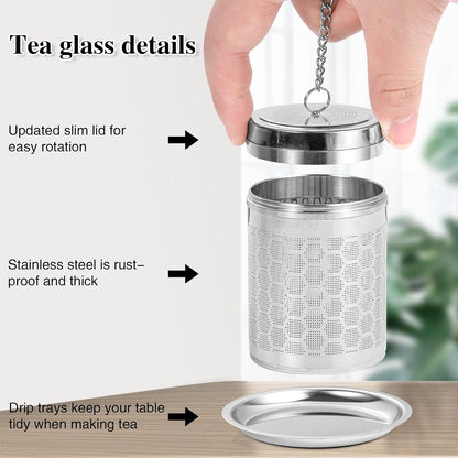 2 Pack Tea Infusers For Loose Tea, 304 Stainless Steel, 2 Inch