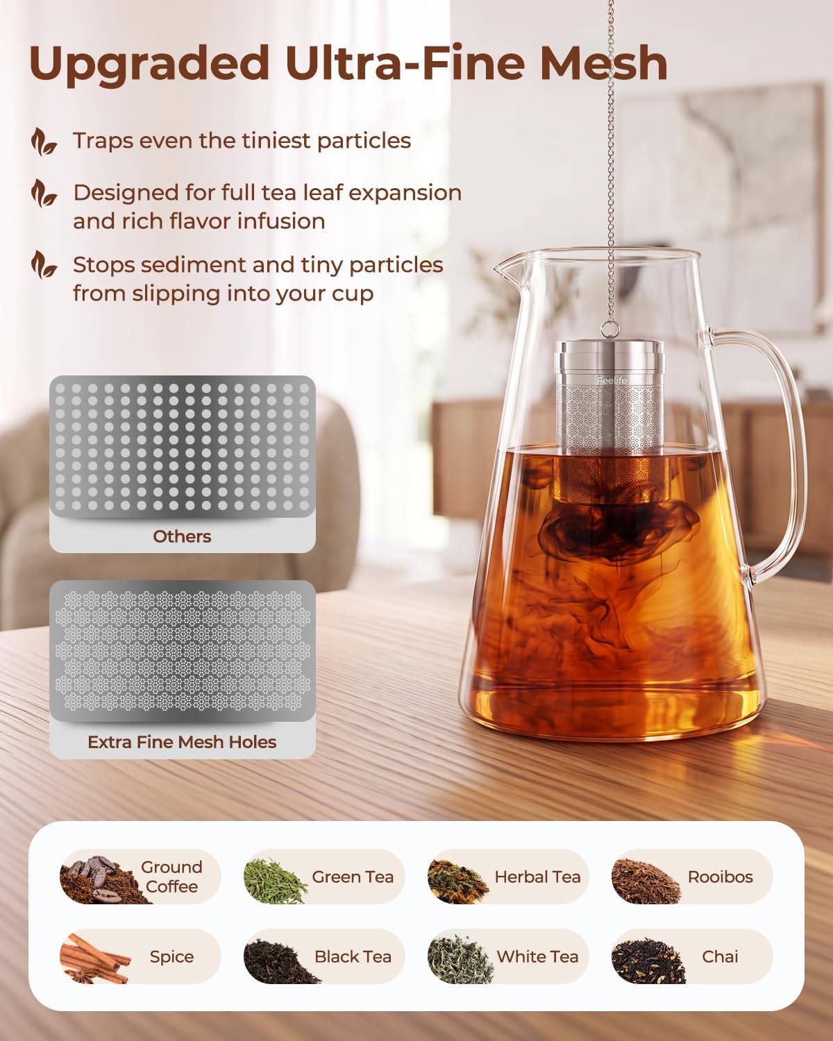 Mini Snowflake Stainless Steel Tea Infuser for Loose Leaf Tea Ball