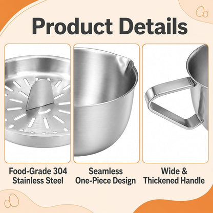 Egg Yolk Separator with Bowl and Lid, 17 oz / 500 ml Bowl, 5-Egg Capacity