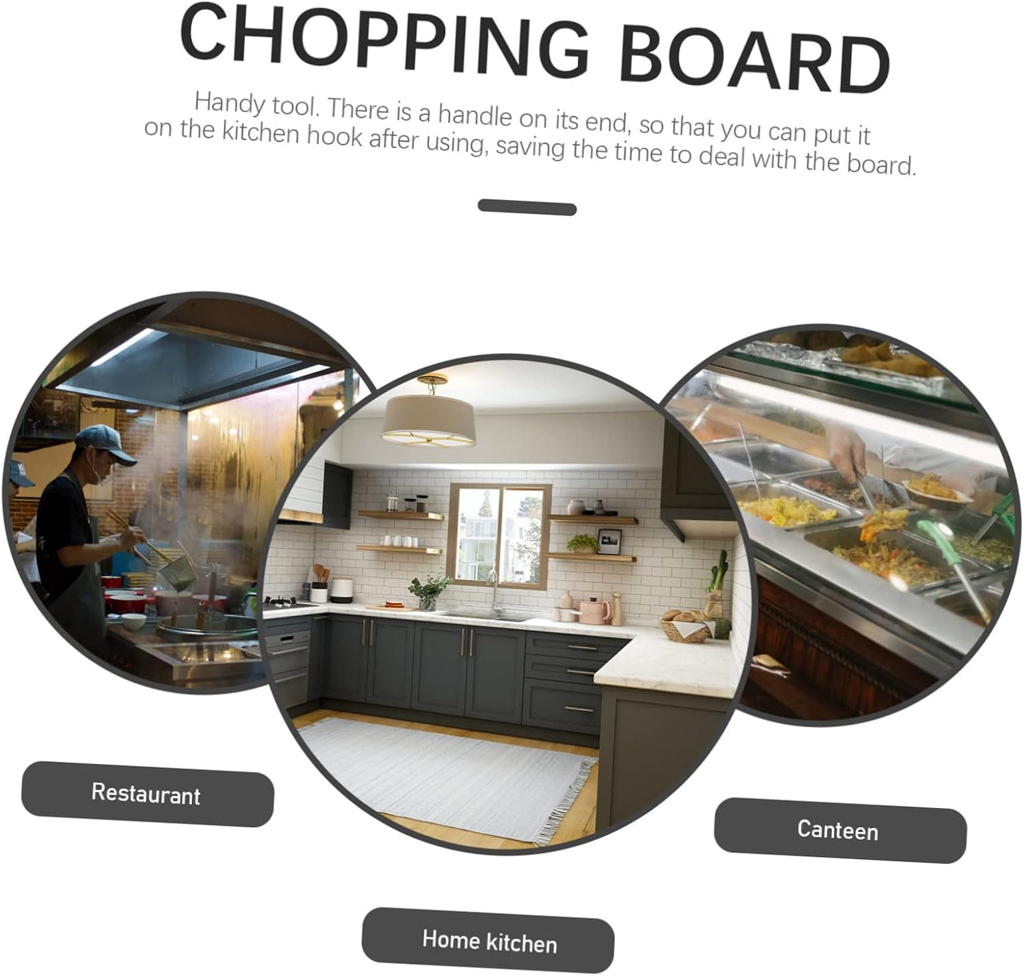 Kitchen Chopping Board Non-slip Cutting Mat for Outdoor Indoor Use Heat-resistant Pp Material for Meat and Fruit Preparation Easy to Clean and Dishwasher Safe