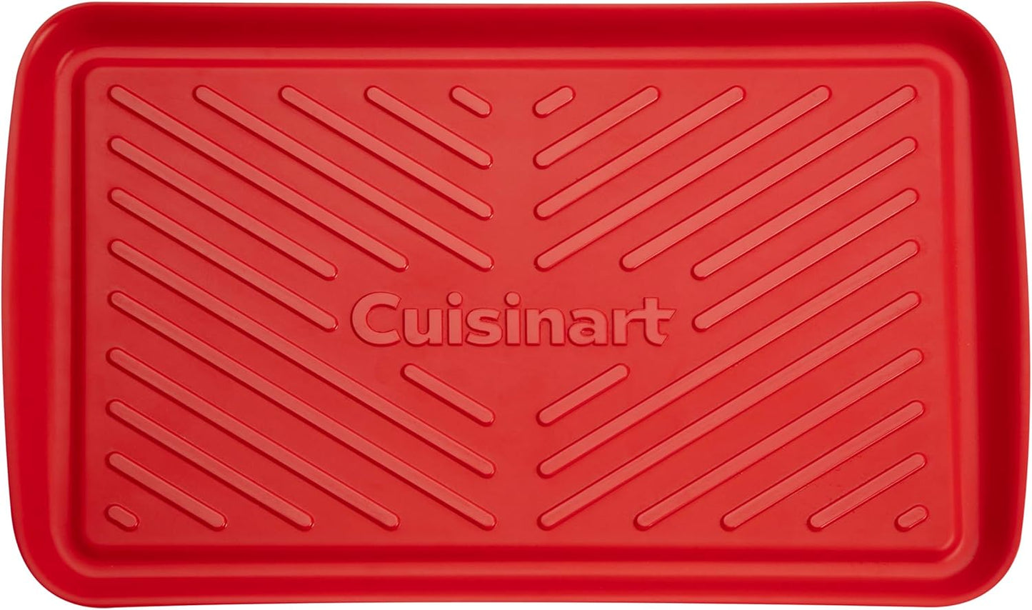 Cuisinart CPK-210 Grilling Prep and Serve Trays, Black and Red Large 18” x 14.5”