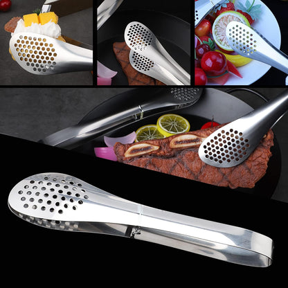MSY BIGSUNNY Chef Kitchen Tongs Stainless Steel Food Serving Tongs Set Buffet tongs (silver 7" 9" & 11", 3 pack)