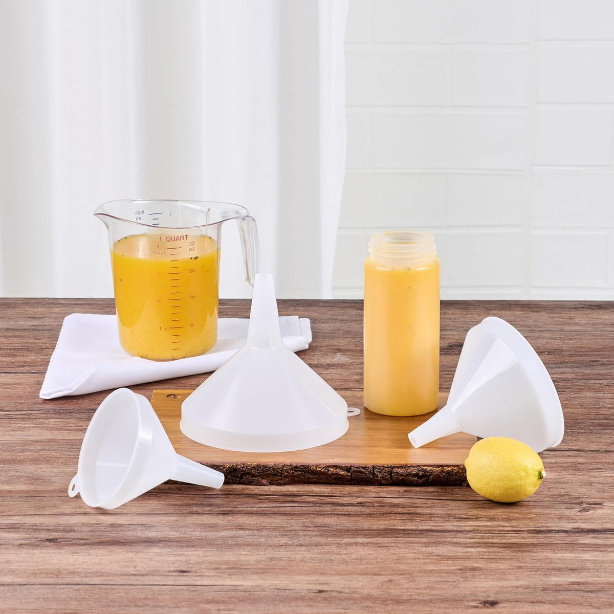 Restaurantware 8 oz White Plastic Funnel