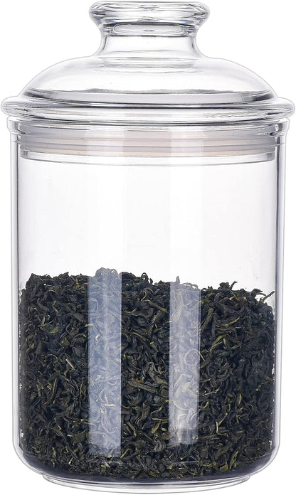64 oz Reinforced Large Acrylic Canister with Locking Clamp, Airtight Flip Jar | Food Storage Container for Flour, Sugar, Coffee, Candy, Cookie etc