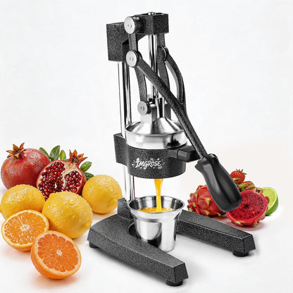 Cast Iron Hand Press, Lemon Manual Juicer, Citrus Press, Black