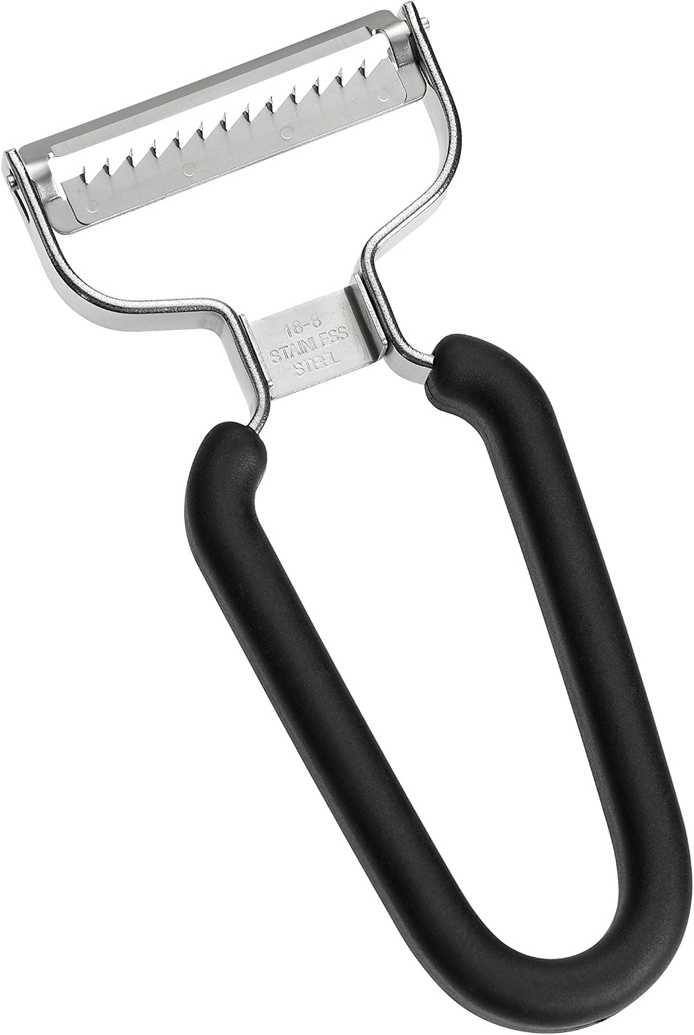 Lurch Germany Julienne Vegetable Y Peeler 5.1 x 2.3 Inches / 13 cm x 6 cm | Stainless Steel Cutter & Slicer for Carrot, Potato & Apple | Veggie Zoodles Maker | Non-slip Comfortable Handle - Black