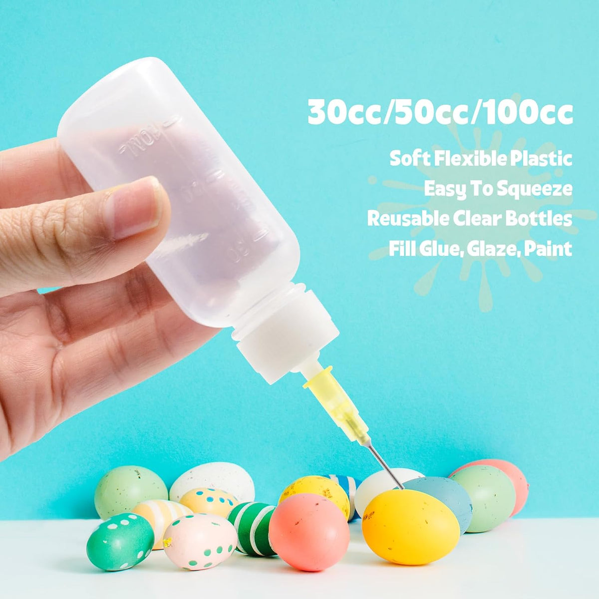 30cc Needle Tip Glue Squeeze Bottle Precision Tips Applicator Bottles 5 Pcs