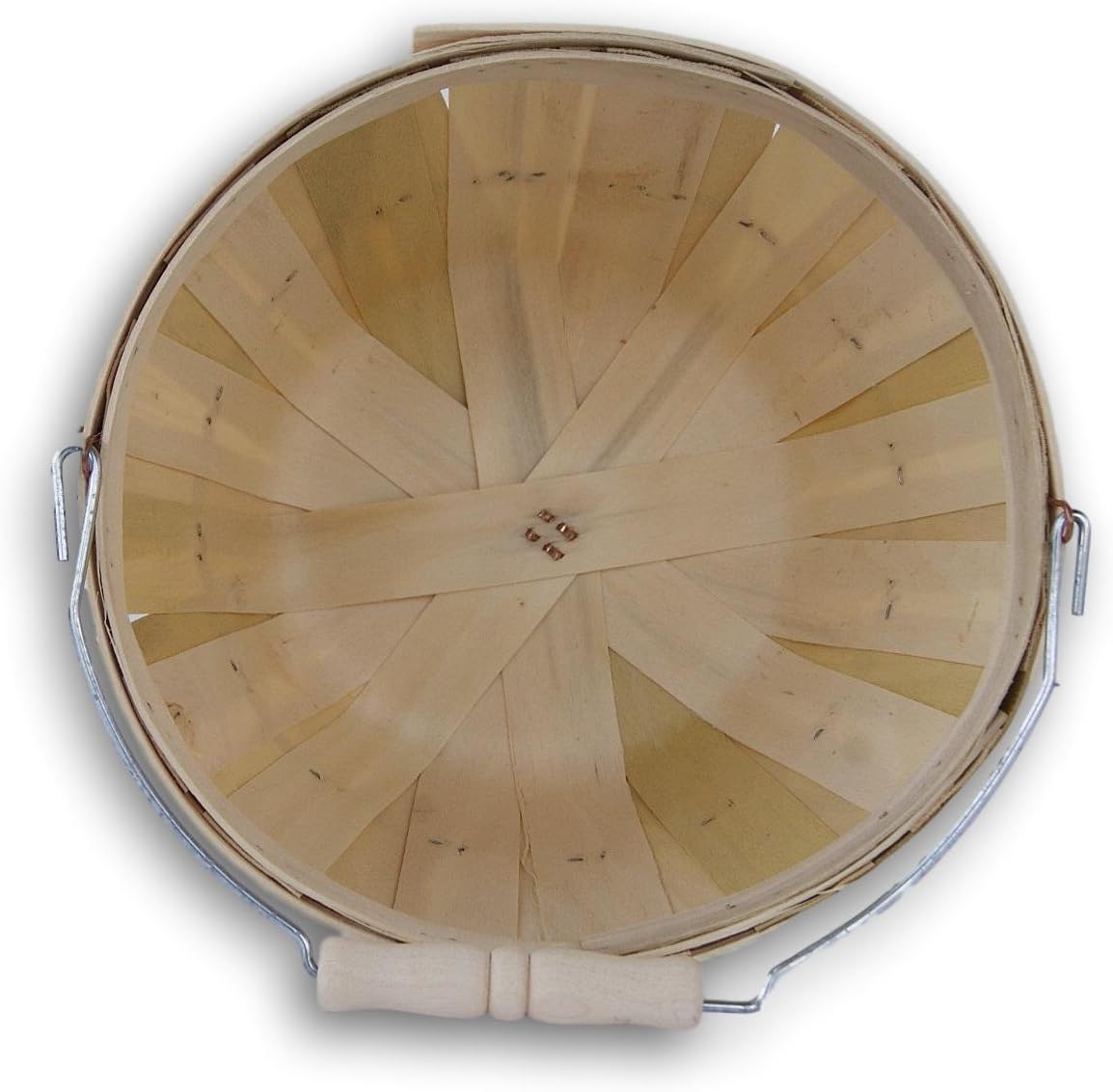 Wood Produce Basket. 1/2 peck basket. 1pk