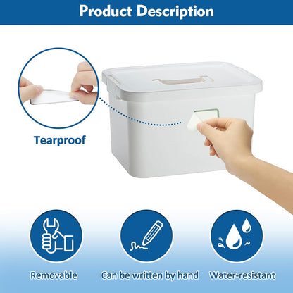 500 Pcs 1×3 Inch Removable Freezer Labels, Waterproof, Oil & Tear Resistant, No Residue Writable Stickers for Food Containers, Jars, Pantry and Meal Prep (Boho-Date)