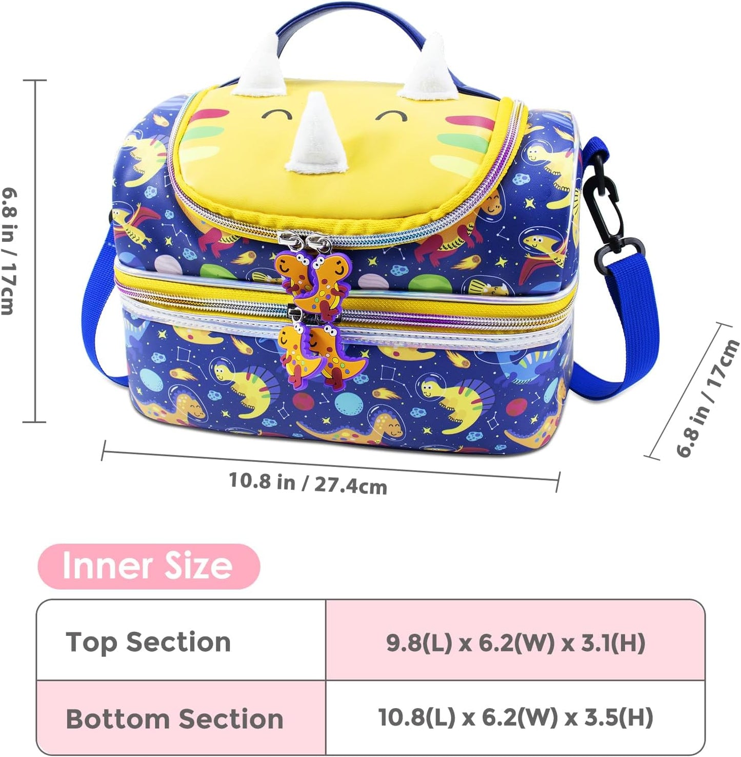 RLGPBON Lunch Bag Kids,Boys Lunch Box,Space Lunch Bag Toddler Teen Boys,School Daycare Cute Travel bags