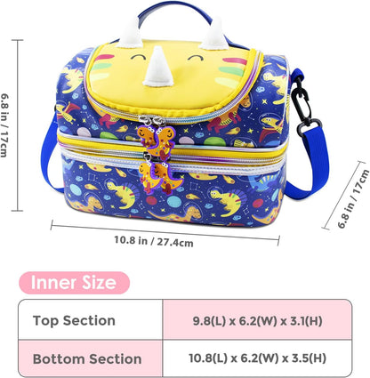 RLGPBON Lunch Bag Kids,Boys Lunch Box,Space Lunch Bag Toddler Teen Boys,School Daycare Cute Travel bags