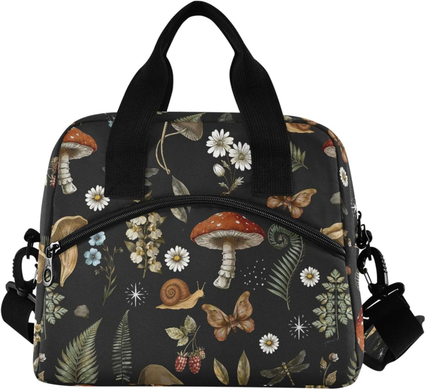 Colorful Leopard Insulated Lunch Bag Rainbow Animals Skin Print Reusable Cooler Lunch Tote Box with Shoulder Strap for Work Picnic School Beach