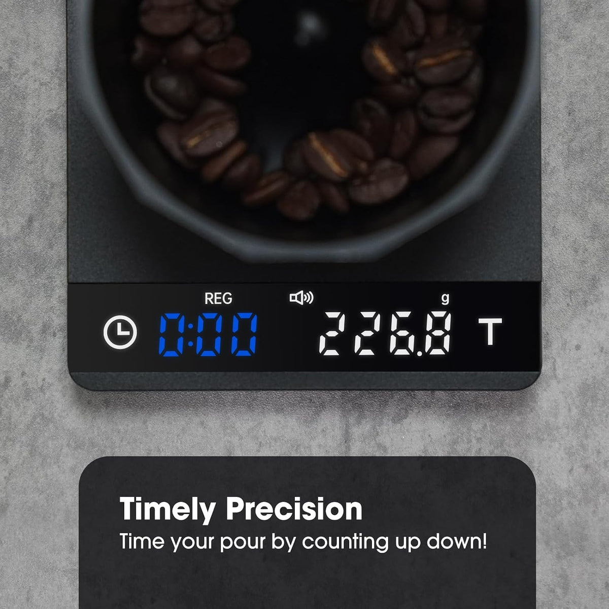 Espresso Coffee Scale with Timer 0.1g Precision Shot Scale