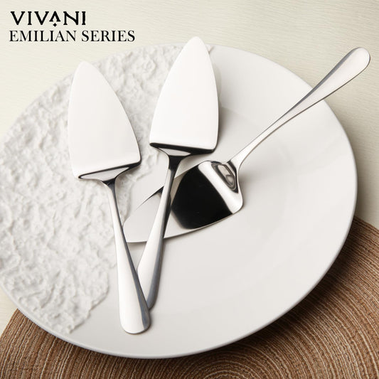 VIVANI 3pcs Pie Cake Server Set, 9.8 Inch Stainless Steel Pie Pizza Spatula