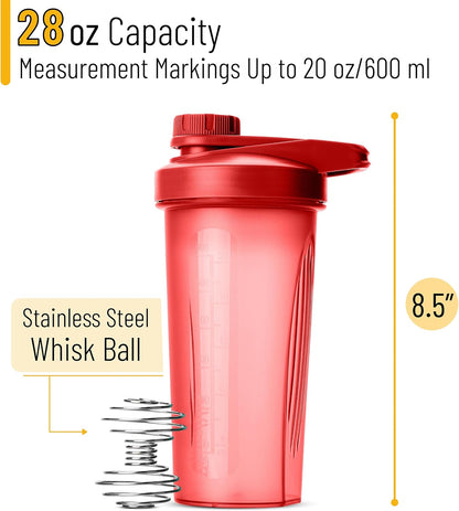 Mr. Pen- Shaker Bottles for Protein Mixes with Twist Cap, 28 oz