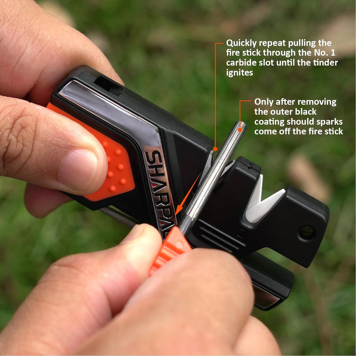 SHARPAL 101N 6-in-1 Pocket Knife Sharpener & Survival Tool