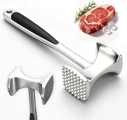 Meat Tenderizer Hammer, Dual-Sided Aluminum Alloy Mallet, Balanced Weight