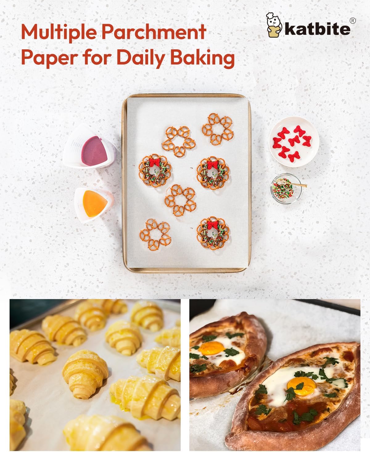 Katbite Hamburger Patty Paper 1000Pcs, 5.5"x5.5" Non Stick Parchment Paper Squares Sheets for Patty Seperate, Burger Press, Ground Beef, Freezing or Candy Wrappers, Use for Oven, Microwave or Freezer