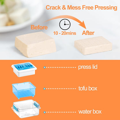 Tofu Press with 3 Pressure Levels, Dishwasher Safe