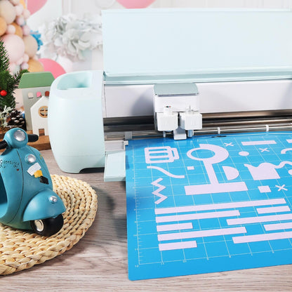 REALIKE 12x12 Light Cutting Mat Compatible with Cricut Maker 3/Maker 4/Maker/Explore 3/4/Air 2/Air/One(3 Mats), Gridded Adhesive Non-Slip Cut Mat for Crafts, Quilting, Sewing and All Arts