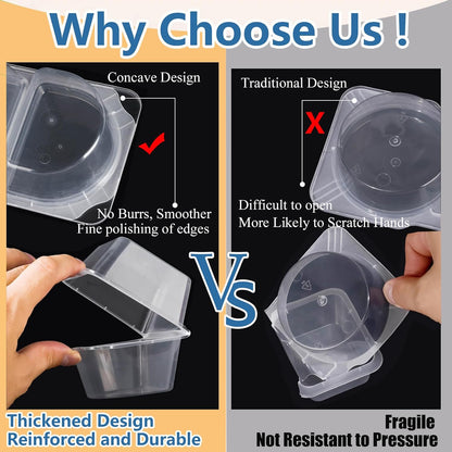 10 OZ New Snack Pack Containers &Reusable Snack Containers with Lids-Double Compartment Meal Prep Containers,Compartment Condiment Containers,Perfect for Bulk Meal Prep & On-the-Go (20 Sets)