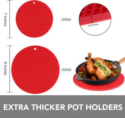Joyhalo 4 Pack Trivets for Hot Dishes