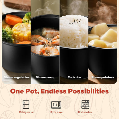 Large Microwave Cookware Steamer 2 Quart Vegetable Cooker for Cooking