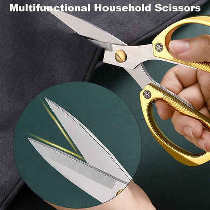 2 Pack Kitchen Shears,Heavy Duty Stainless Steel All-Purpose Poultry Meat Scissors for Cooking-Dishwasher Safe