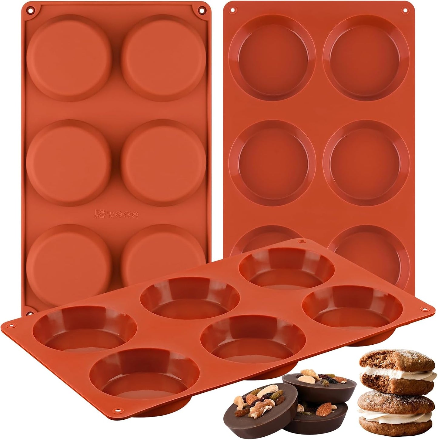 Sakolla 2 Pack Silicone Egg Bite Molds for Air Fryer, Nonstick 7 Cups Air Fryer Muffin Pan for Baking Egg Bite, Mini Muffins, Tart, Mini Cupcake and Quiche (Pink + Green)