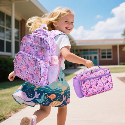 RHCPFOVR Kids Lunch Bag - Insulated Lunch Box for Boys Girls,Washable Lunch Bag and Reusable Toddler Leak-proof Lunchbox for School and Daycare - Colors A