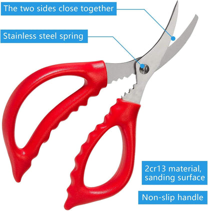 Crab Leg Crackers and Tools - Lobster Crackers and Picks Set