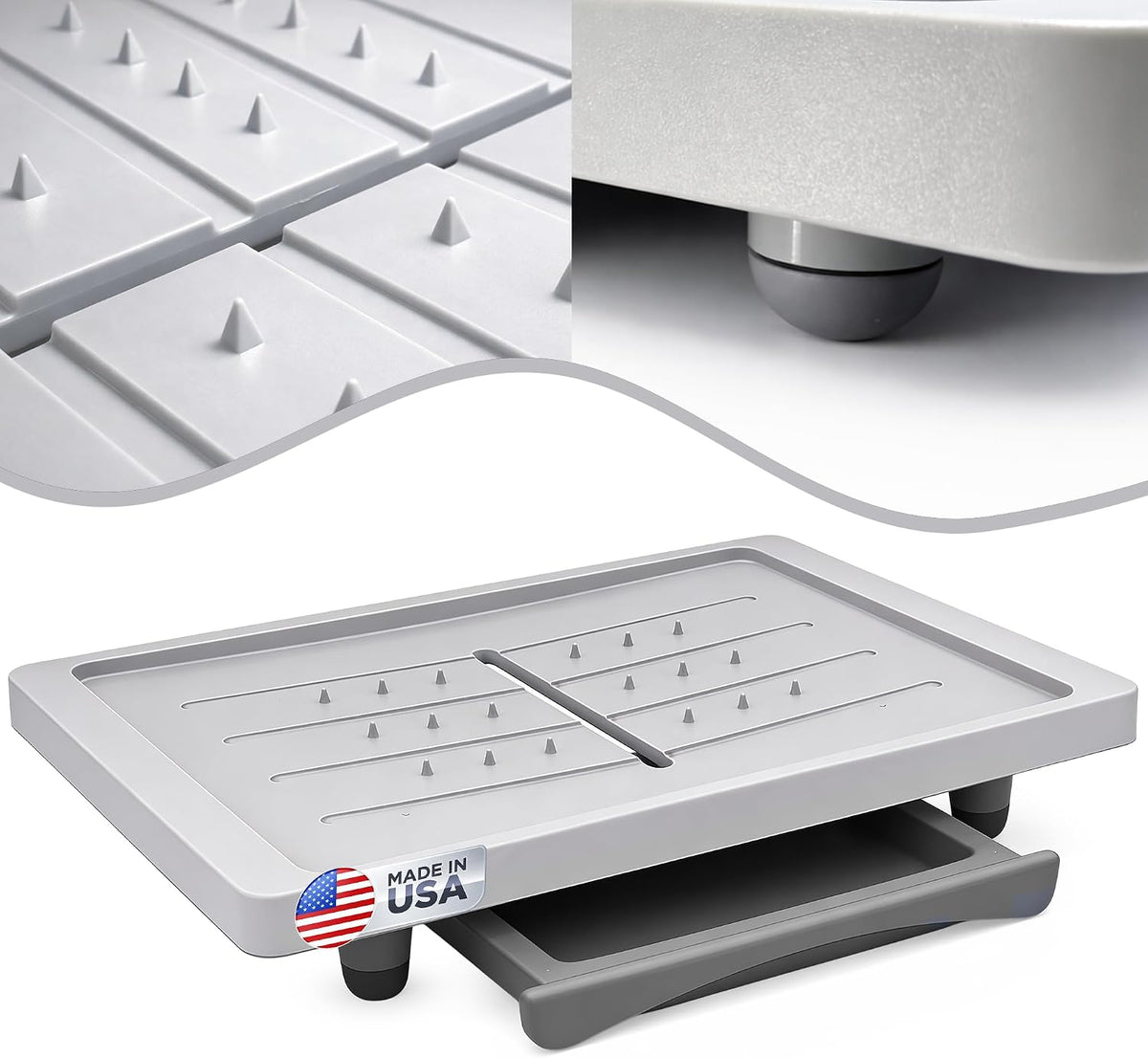 Karving King Large Cutting Board with Juice Groove, Drip Tray & Spikes