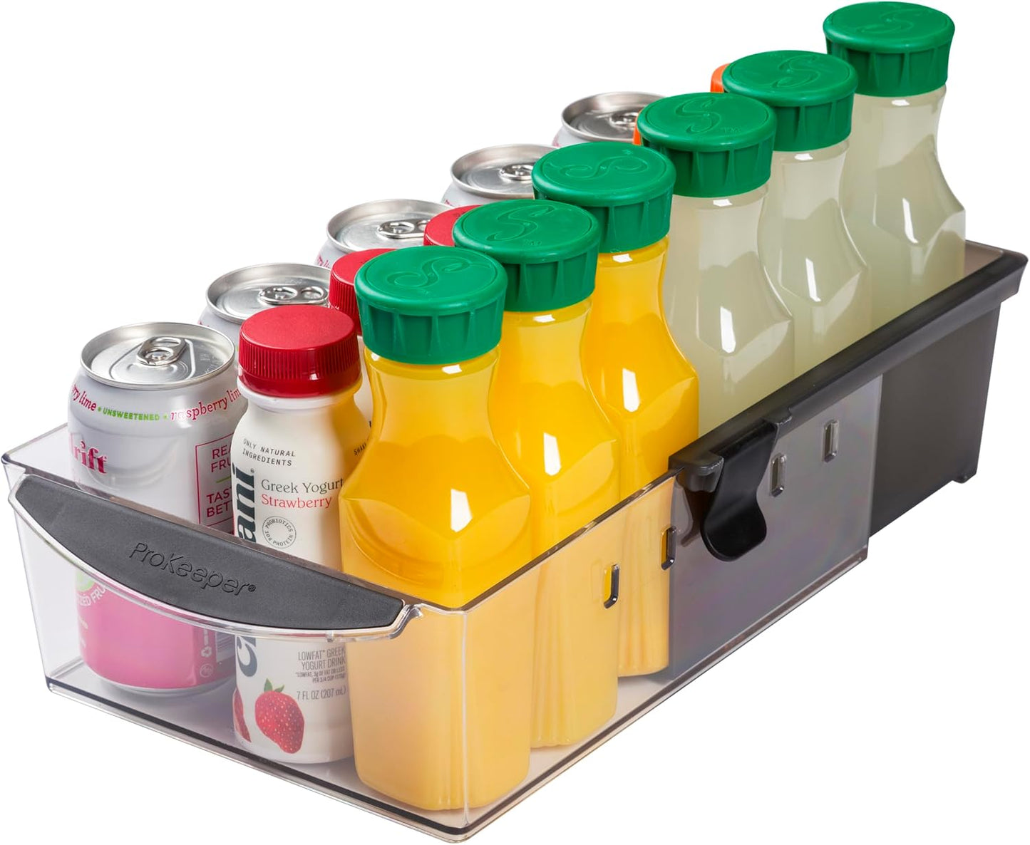 Progressive ProKeeper+ Pantry & Refrigerator Storage Containers – Modular Bins and Organizers (Narrow Stackable Bin, 16.1"L x 4.0"W x 3.6"H)