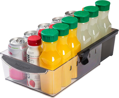 Progressive ProKeeper+ Pantry & Refrigerator Storage Containers – Modular Bins and Organizers (Narrow Stackable Bin, 16.1"L x 4.0"W x 3.6"H)