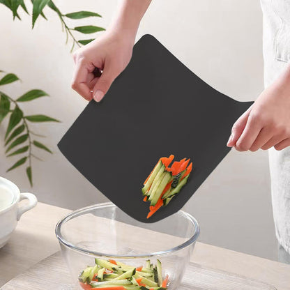 WK Flexible Plastic Cutting Mats for Kitchen Set of 3, Non Slip Cutting Mat, Thin Cutting Sheets, BPA Free, Dishwasher Safe, Multi Sizes, Multi Colors