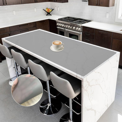 Silicone Mats for Kitchen Counter, 47.3"x23.6"x0.08" Largest Heat Resistant Mat Kitchen Island Waterproof 2MM Thick Countertop Protector Mat Nons-slip Extra Large Counter Mat (Black)