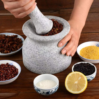 Tianman Marble Replacement Pestle 5.9" Length Polished, Use Pestle on Both Ends (Only Pestle Mortar Not Included) (Grey Marble Polished)