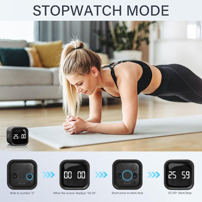 Rotating Productivity Timer 5/25/10/50, Desk Flip Timer, ADHD Tool