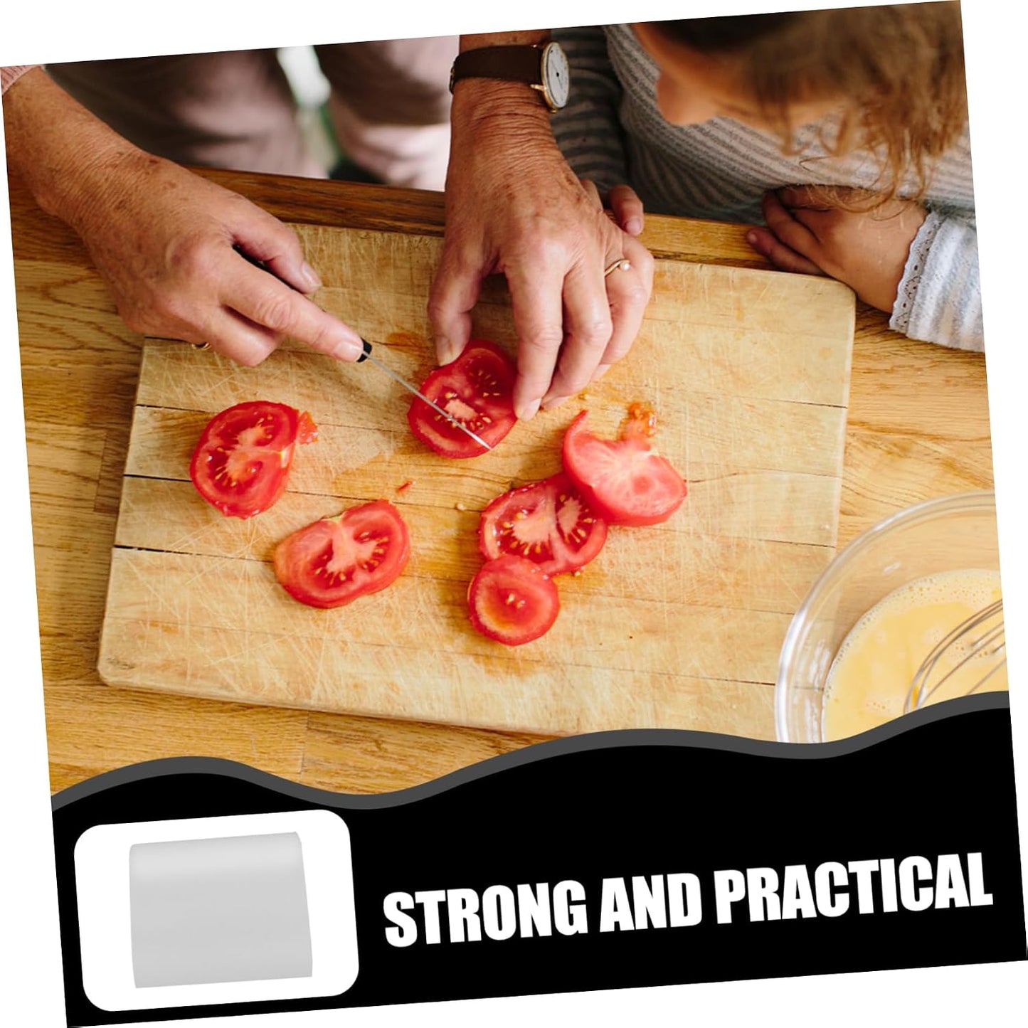 COLLBATH 1 Roll Cutting Board Mat Color Chopping Countertop Pad Function Cutting Mat Kitchen Cutting Board Mats Crafting Mat Disposable Kitchen Mat Kitchen Counter Mat White