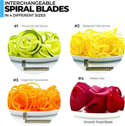 2-in-1 Heavy Duty Vegetable Spiralizer & Rotary Cheese Grater Bundle