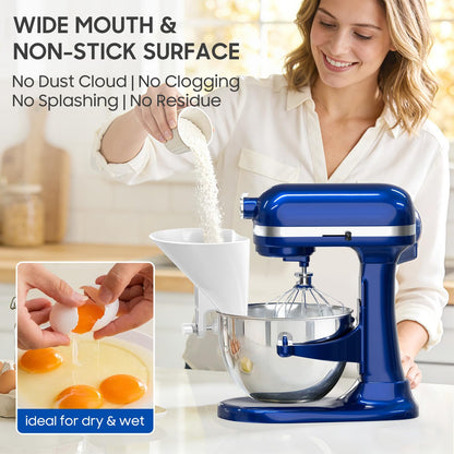 KingofKings Flour Funnel for Kitchen Aid Accessories and Attachments