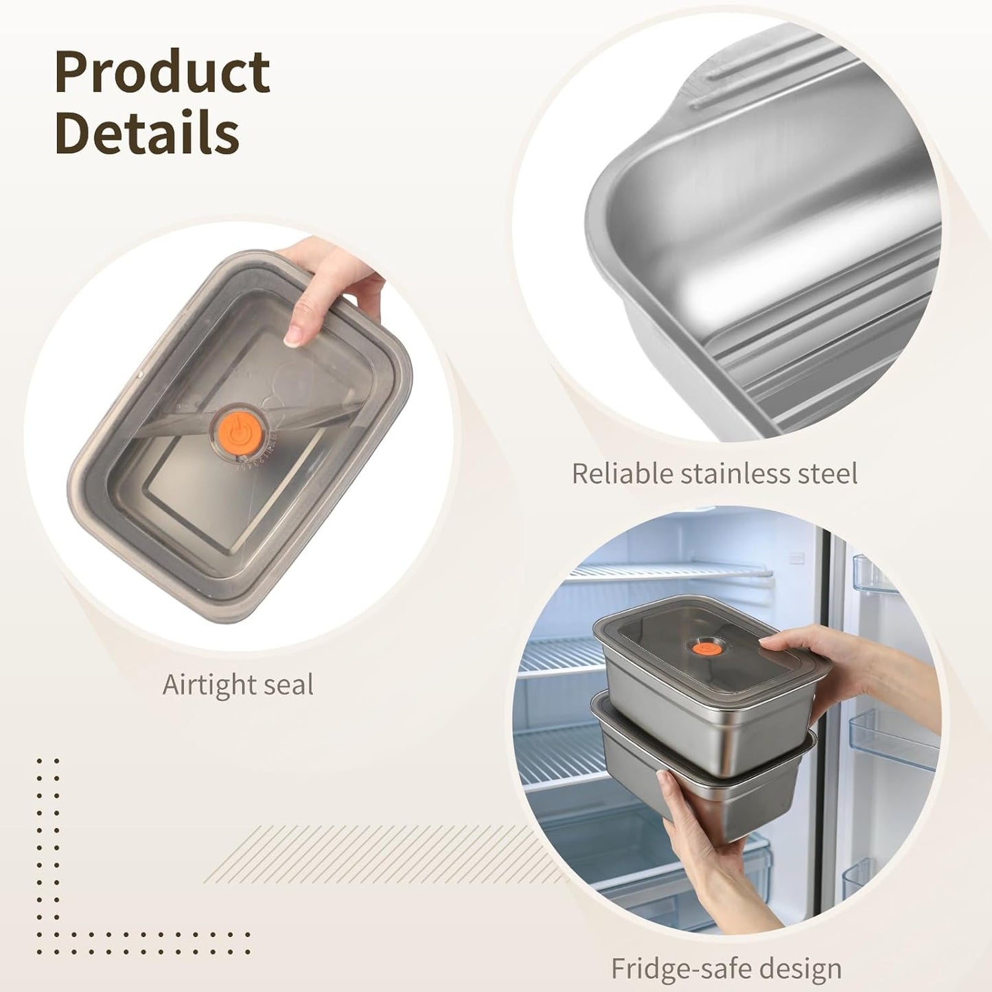 4 Pcs Grill Prep Trays Set, Including Stainless Steel Grilling Prep and Serve Trays, Cutting Board, Marinade Container with Lids for BBQ, Kitchen, Camping