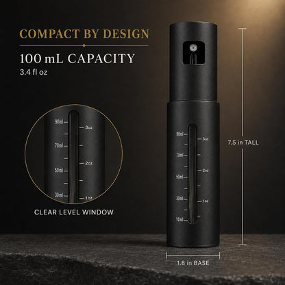 100 mL Glass Oil Sprayer Set with 304 Stainless Steel Outer Shell