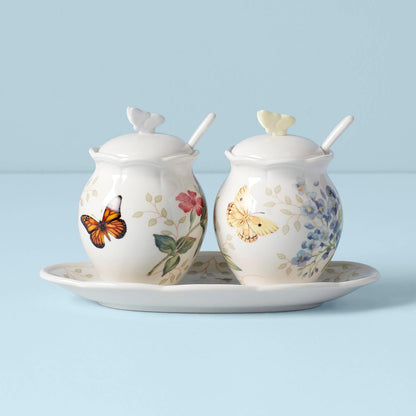Lenox Butterfly Meadow Porcelain Trivet, 7 Inch