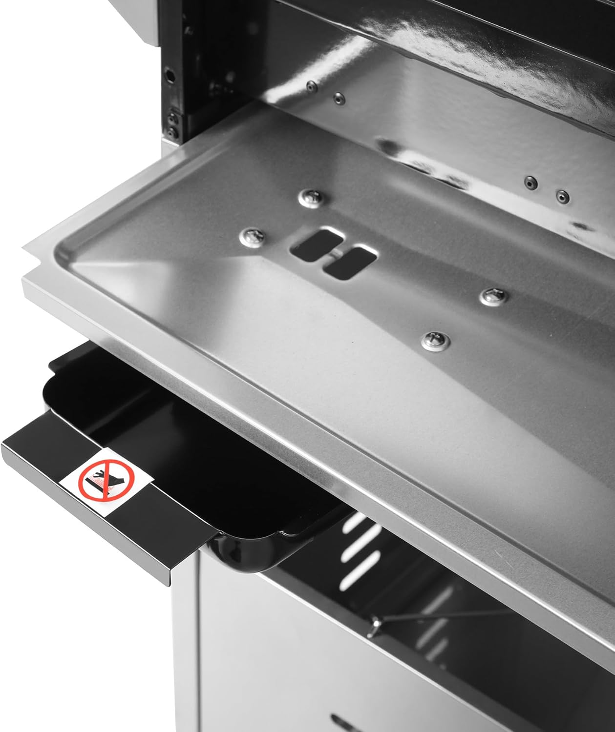 Royal Gourmet GA6402S 6-Burner Propane Gas Grill with Side Burner and Warming Rack, 74,000 BTUs, Cabinet Style Outdoor BBQ Grill for Barbecue Grilling & Backyard Cooking, Silver