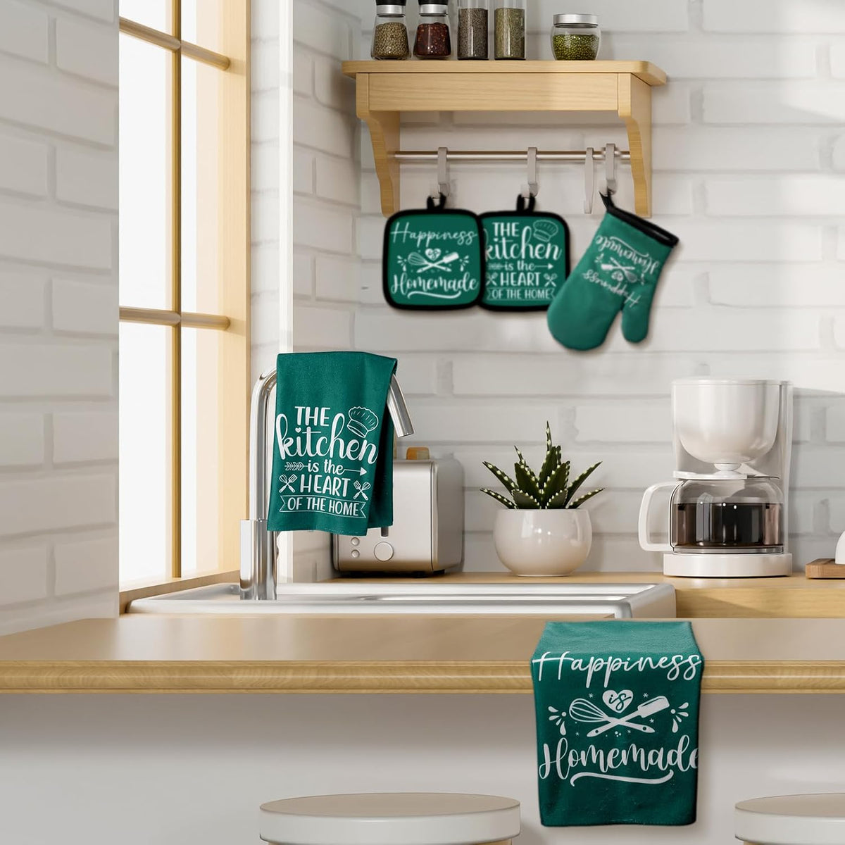 Sratte 6 Pcs Farmhouse Kitchen Decor Accessories Set