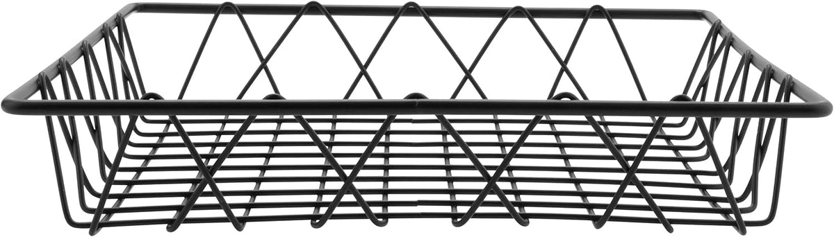 G.E.T. WB-315-MG Heavy Duty Iron Wire Utility Storage Basket/Bin with Handles, 11" x 8" x 8"