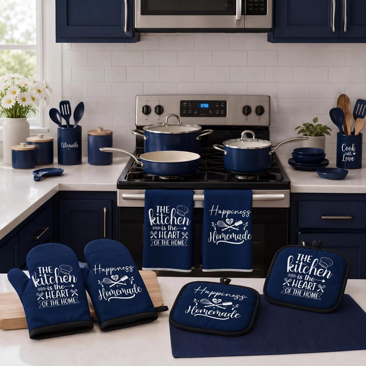 Sratte 6 Pcs Farmhouse Kitchen Decor Accessories Set