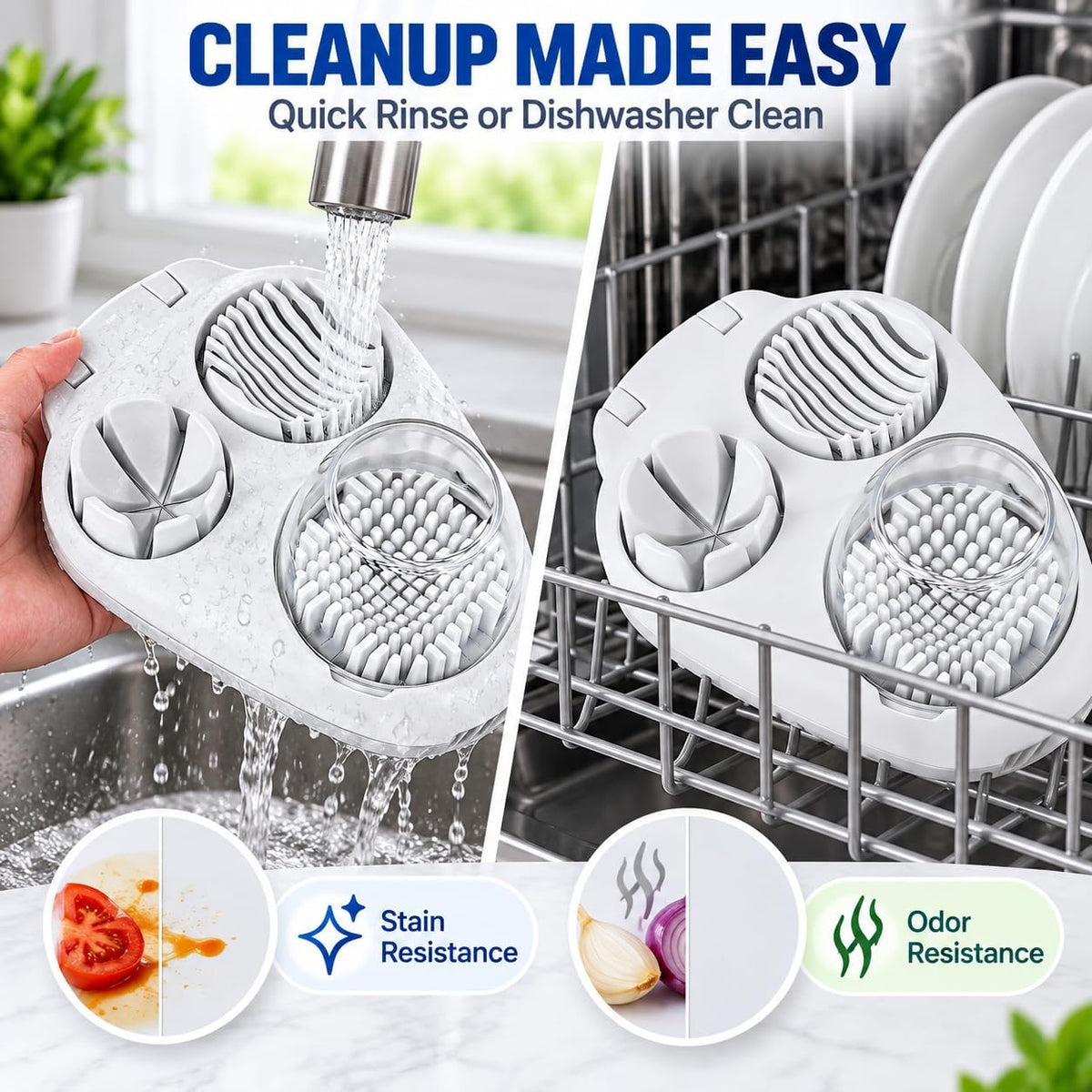 3 In 1 Egg Slicer for Hard Boiled Eggs,3 Slice Modes Egg Cutter,Stainless Steel Dicer for Strawberry Mushroom Grape Cherry, Multifunctional Food Cutter Slicer for Home Kitchen Chopper Gadgets (White)