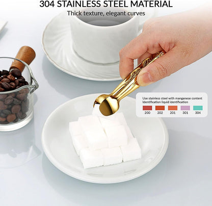 4.33 Inch Stainless Steel Ice Tongs for Ice Bucket，Metal Sugar Cube Mini Tongs，Set of 3 (Black-A)